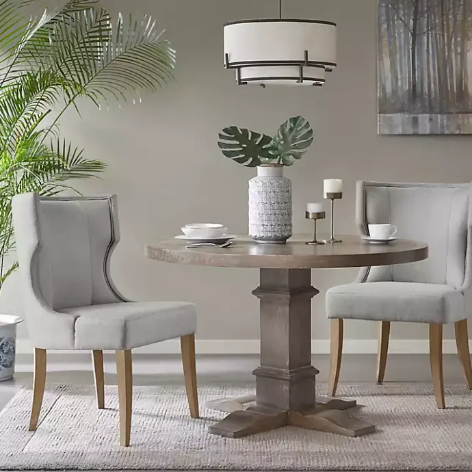Sale Kirklands Home Light Wingback Dining Chair Gray