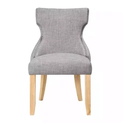 Discount Kirklands Home Light Wingback Dining Chairs, Set of 2 Gray