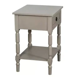 Sale Kirklands Home Light Wood Barrett Accent Table Gray