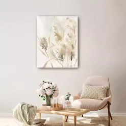 Outlet Kirklands Home Light Pampas Grasses Canvas Art Print, 24x30 in.