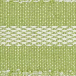 Kirklands Home Lime Woven Stripe Reversible Outdoor Square Pillow