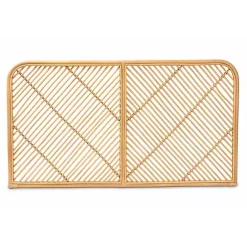 Hot Kirklands Home Linear Rat Wall Mounted Queen Headboard Tan