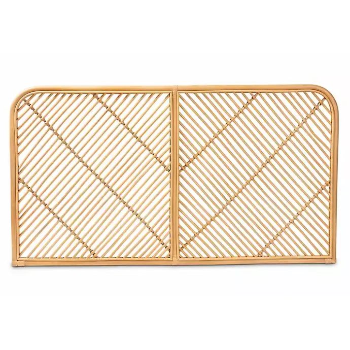 Hot Kirklands Home Linear Rat Wall Mounted Queen Headboard Tan