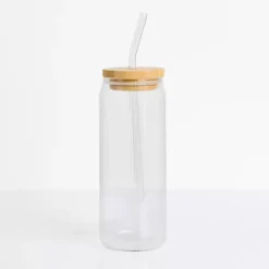 Sale Kirklands Home Linear Ribbed Glass Tumbler Clear