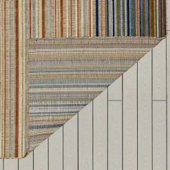 Hot Kirklands Home Linear Seaside Outdoor Area Rug, 6x9 Multi