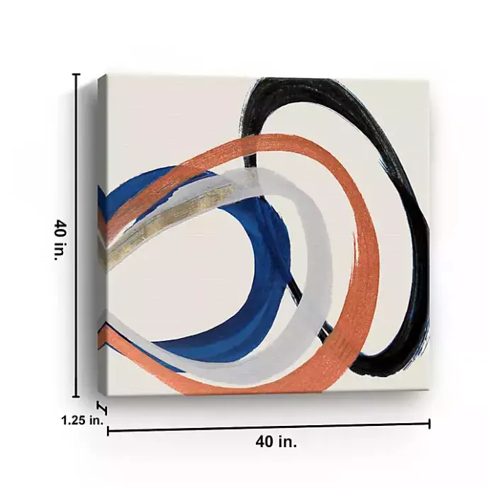 Hot Kirklands Home Linked Up Abstract Canvas Art Print, 40x40 in.
