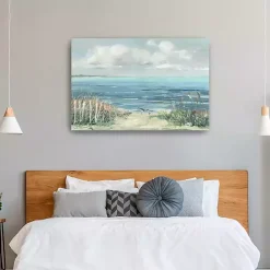 Kirklands Home Lively Cove Canvas Art Print, 48x32 in. Blue