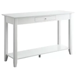 Hot Kirklands Home Long Single Drawer Console Table White