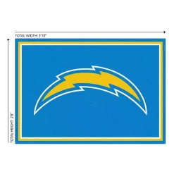 Hot Kirklands Home Los Angeles Chargers Area Rug, 3x4 Blue