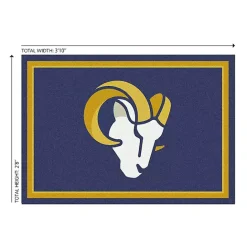 Kirklands Home Los Angeles Rams Area Rug, 3x4 Blue