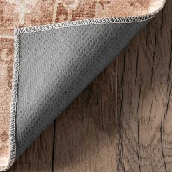 Online Kirklands Home Lottie Peach Vintage Washable Area Rug, 8x10 Orange