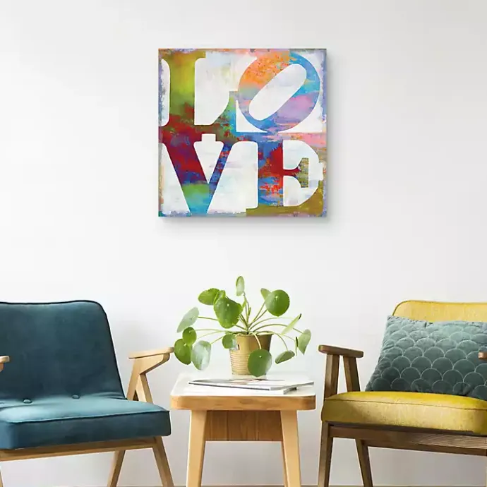 Discount Kirklands Home Love in Color Canvas Art Print