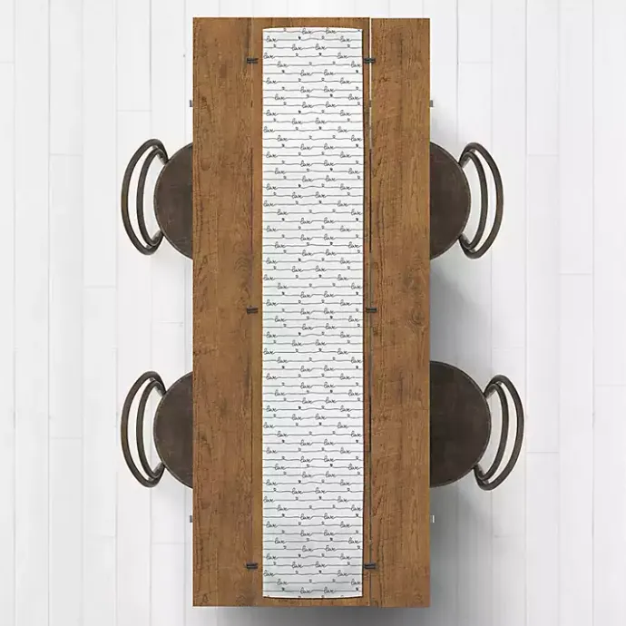 Clearance Kirklands Home Love Script Pattern Table Runner, 72 in.