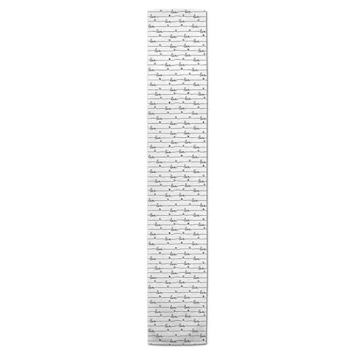 Clearance Kirklands Home Love Script Pattern Table Runner, 72 in.