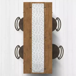 Hot Kirklands Home Love Script Pattern Table Runner, 90 in.
