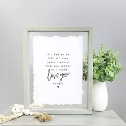 Hot Kirklands Home Love You Longer Framed Wall Plaque