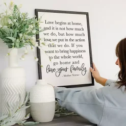 Kirklands Home Love Your Family Framed Wall Plaque
