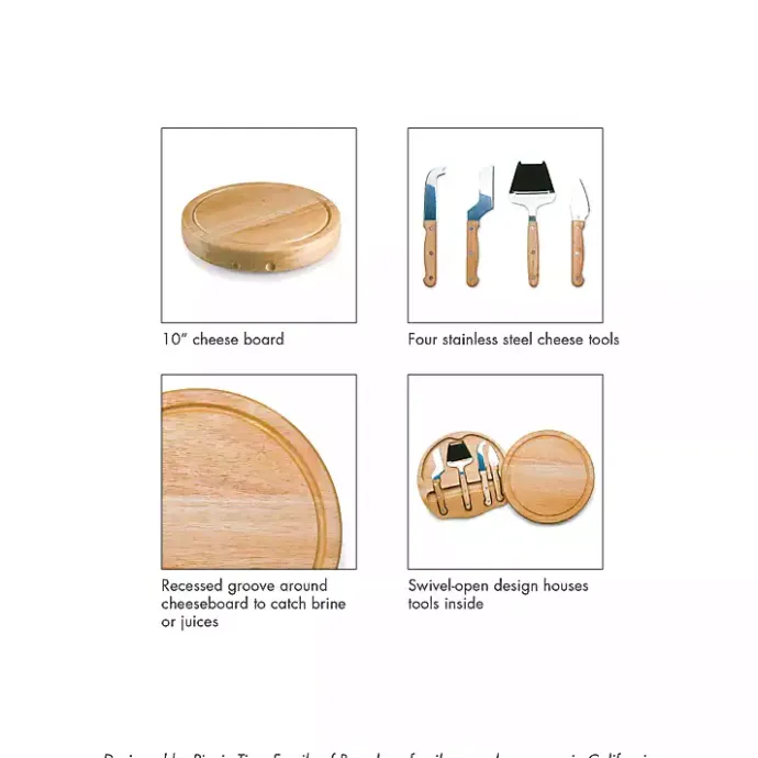 Sale Kirklands Home LSU Tigers Cheese Board and Tool Set Tan