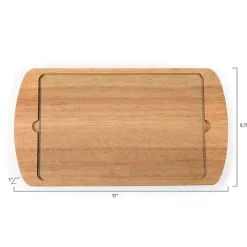 New Kirklands Home LSU Tigers Wood and Glass Serving Board