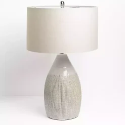 Hot Kirklands Home Luca Cream Ceramic Table Lamp Ivory