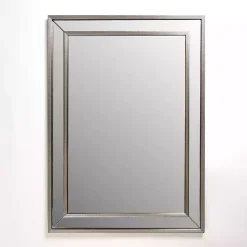 Kirklands Home Luxe Silver Beaded Wall Mirror
