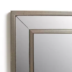 Kirklands Home Luxe Silver Beaded Wall Mirror