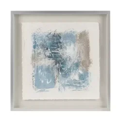 Hot Kirklands Home Madison Park Blue Abstract Framed Art Print