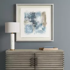 Hot Kirklands Home Madison Park Blue Abstract Framed Art Print