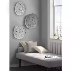 Hot Kirklands Home Madison Park Iron Feathers Wall Plaques, Set of 3