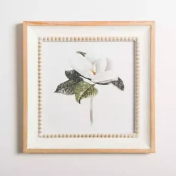 Discount Kirklands Home Magnolia Beaded Framed Art Print