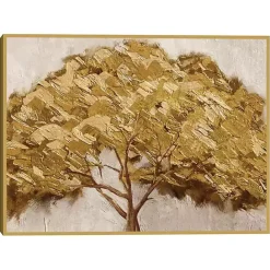 Kirklands Home Majestic s Framed Canvas Art Print Gold