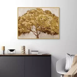 Kirklands Home Majestic s Framed Canvas Art Print Gold
