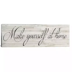 Outlet Kirklands Home Make Yourself at Home Canvas Art Print White