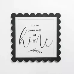 Clearance Kirklands Home Make Yourself at Home Scalloped Wall Plaque