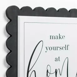 Clearance Kirklands Home Make Yourself at Home Scalloped Wall Plaque