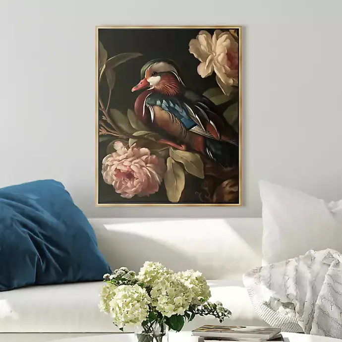 Online Kirklands Home Mallard Floral Dutch Framed Canvas Art Print