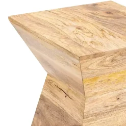 Hot Kirklands Home Mango Wood Nielsen Accent Table Tan