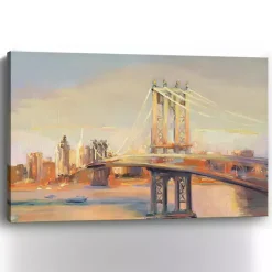 Best Kirklands Home Manhattan Sunrise Canvas Art Print, 60x40 in.