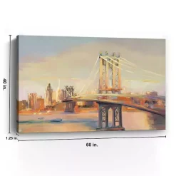Best Kirklands Home Manhattan Sunrise Canvas Art Print, 60x40 in.