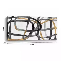 Hot Kirklands Home Many Ways Abstract Canvas Art Print, 60x30 in.