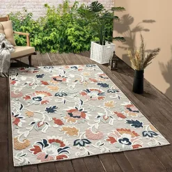 Clearance Kirklands Home Mara Floral Blossom Indoor/Outdoor Area Rug, 7x9