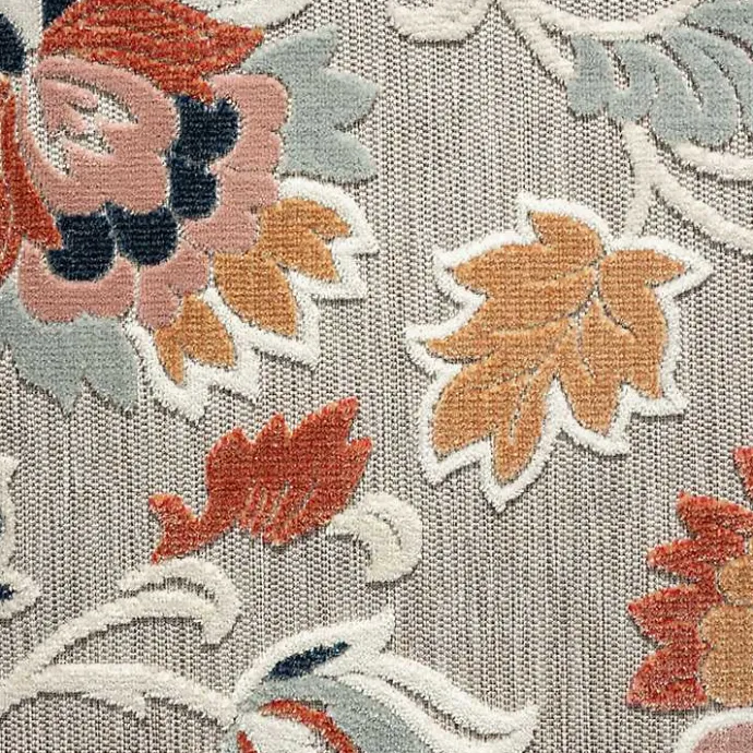Clearance Kirklands Home Mara Floral Blossom Indoor/Outdoor Area Rug, 7x9