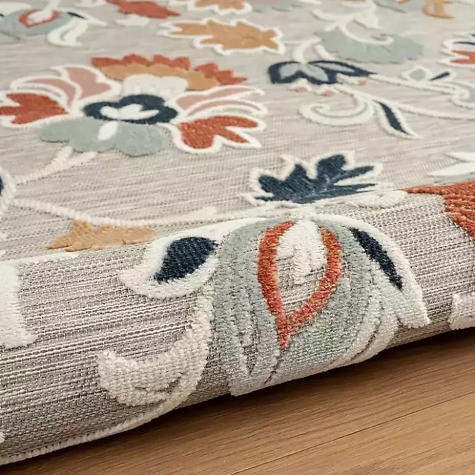 Clearance Kirklands Home Mara Floral Blossom Indoor/Outdoor Area Rug, 7x9