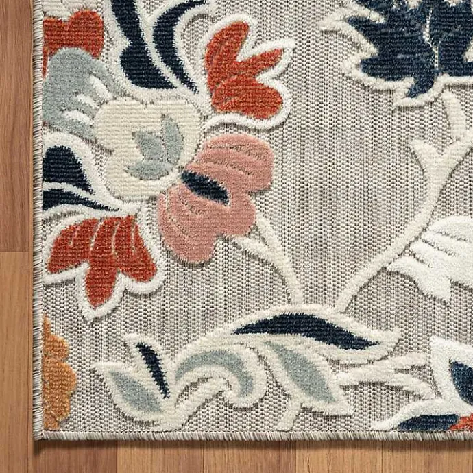 Clearance Kirklands Home Mara Floral Blossom Indoor/Outdoor Area Rug, 7x9