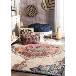 Clearance Kirklands Home Mara Vintage Medallion Area Rug, 5x8 Multi