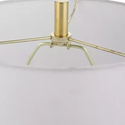 Outlet Kirklands Home Marble and Gold Turret Buffet Lamp White
