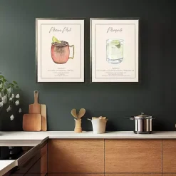 Kirklands Home Margarita Framed Art Print Green