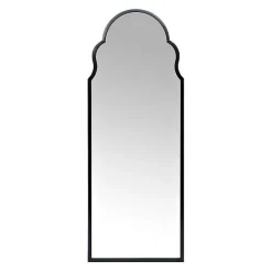 Kirklands Home Maria Metal Arch Full Length Mirror Black