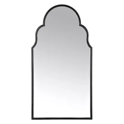 Hot Kirklands Home Maria Metal Arch Wall Mirror Black