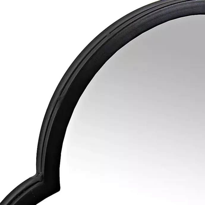 Hot Kirklands Home Maria Metal Arch Wall Mirror Black